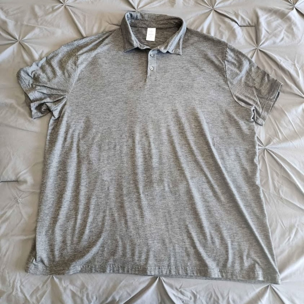 Men's Soft Gray Polo Shirt